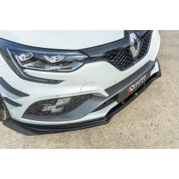 Накладка сплиттер на передний бампер на Renault Megane IV RS